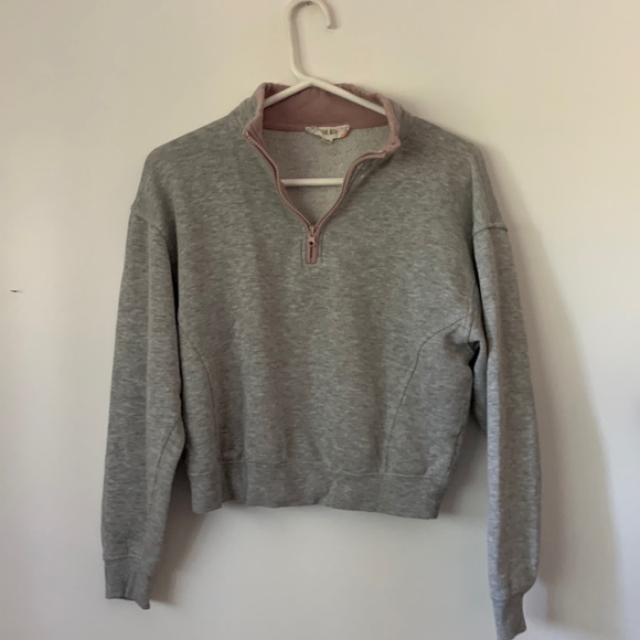 Ultra soft size small 1/4 zip fleece crop - Picture 1 of 2